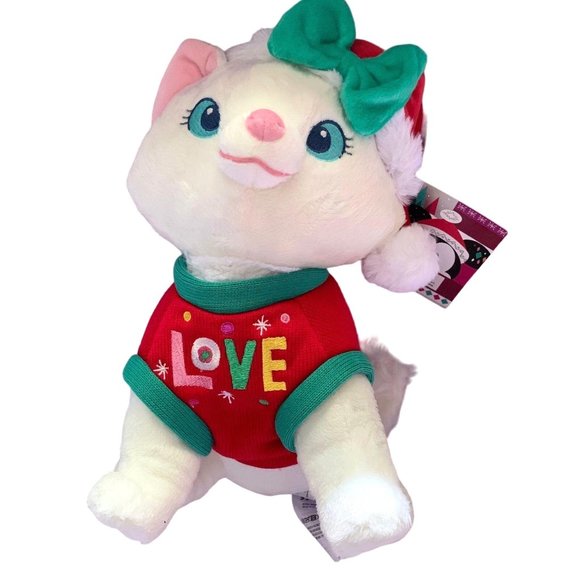 Disney Store Aristocats Marie Cat Kitten Holiday Plush - Picture 4 of 11